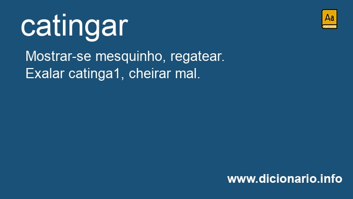 Significado de catingo