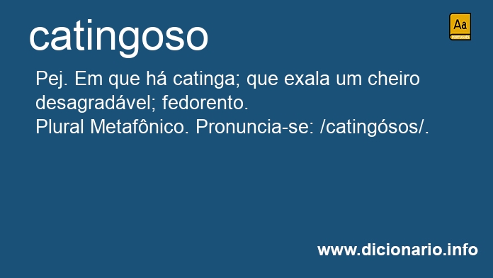 Significado de catingoso
