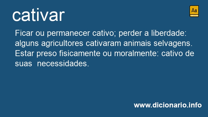 Significado de cativado