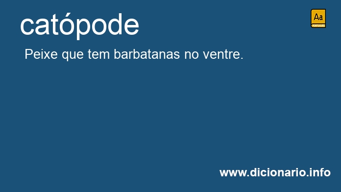 Significado de catpode