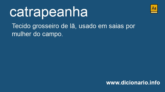 Significado de catrapeanha