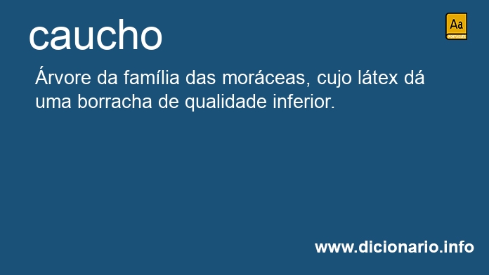 Significado de caucho