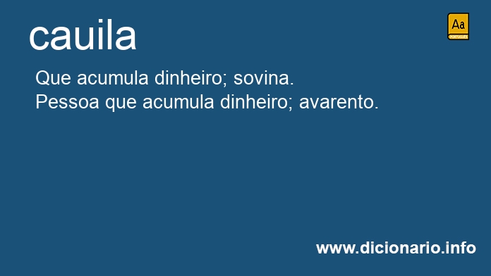Significado de cauila