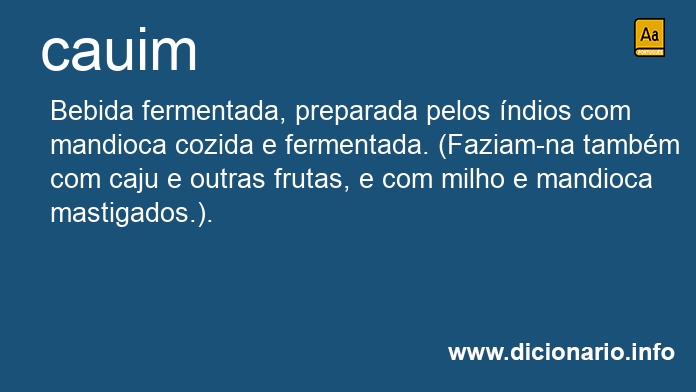 Significado de cauim