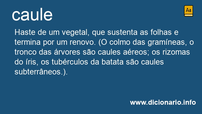 Significado de caules
