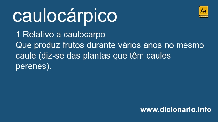 Significado de caulocrpico