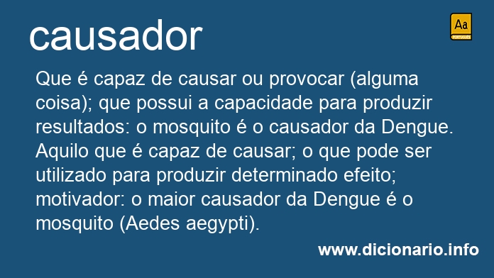 Significado de causador