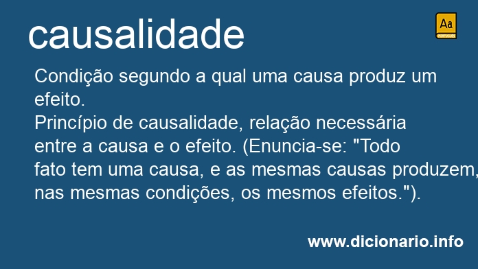 Significado de causalidade