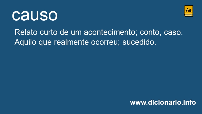 Significado de causo