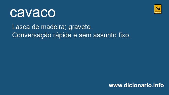 Significado de cavaco