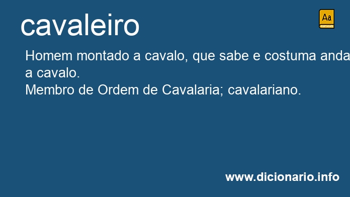 Significado de cavaleiro