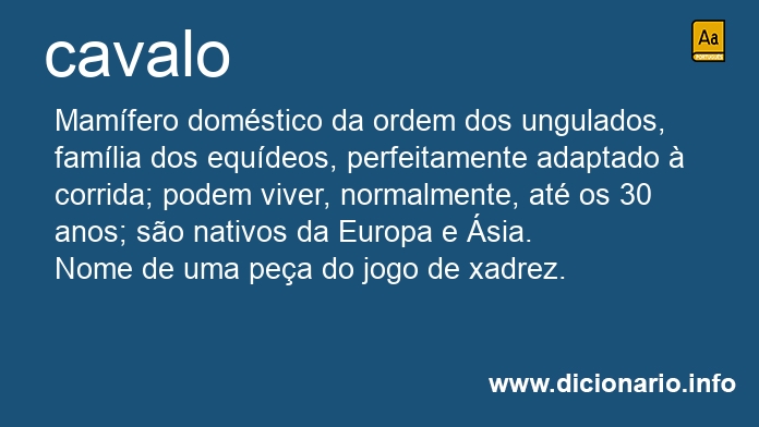 Significado de cavalo