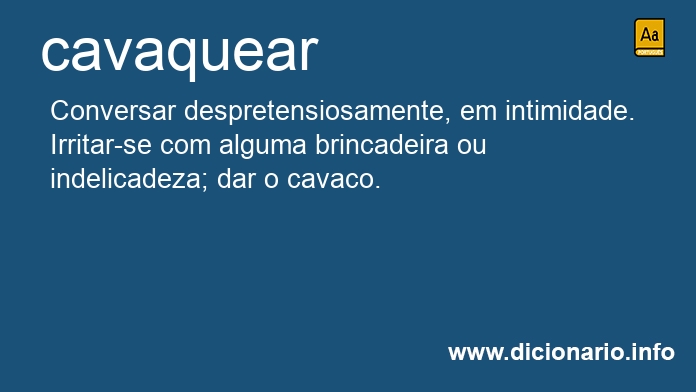 Significado de cavaqueamos