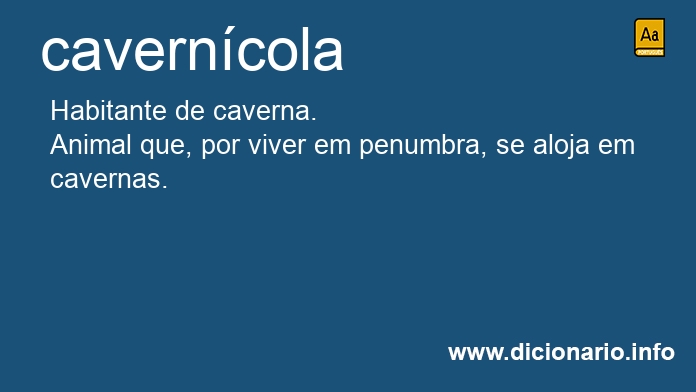 Significado de caverncola