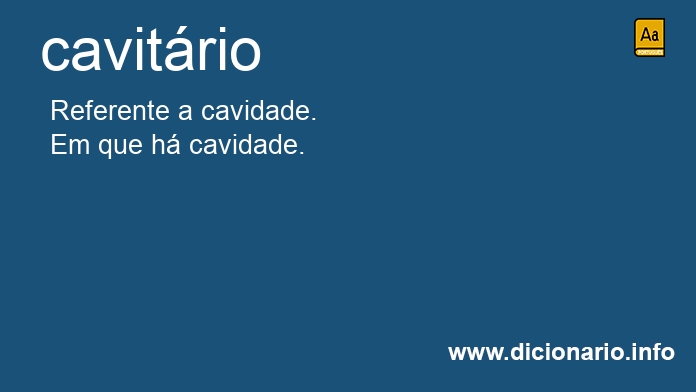 Significado de cavitrio