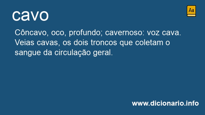 Significado de cavo