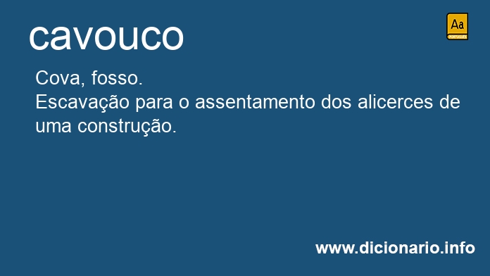 Significado de cavouco