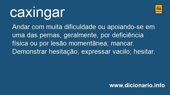 Significado de caxingar