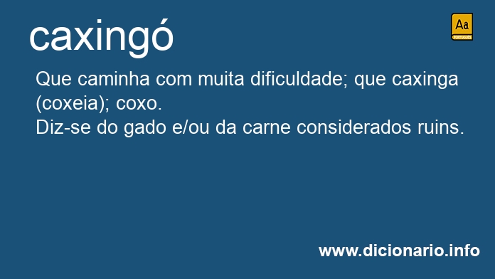 Significado de caxing