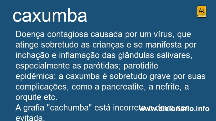 Significado de caxumba