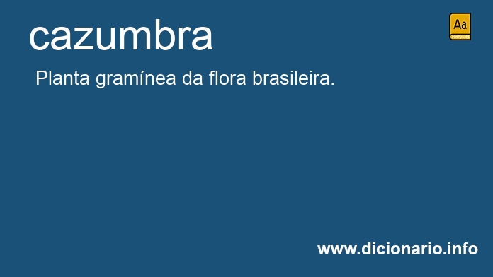 Significado de cazumbra