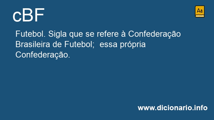 Significado de CBF
