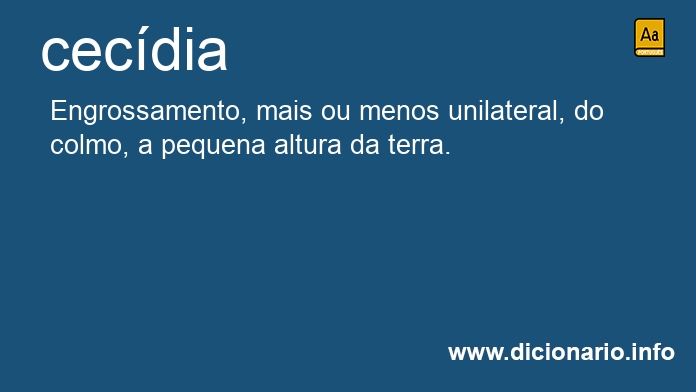 Significado de cecdia