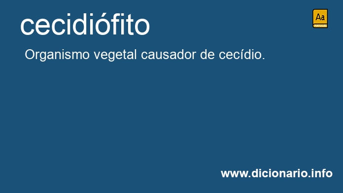 Significado de cecidifito