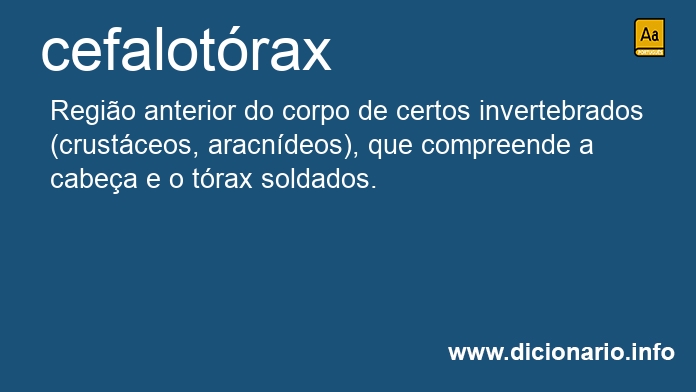 Significado de cefalotrax