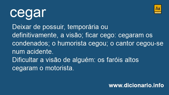 Significado de cegai