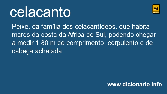 Significado de celacantos