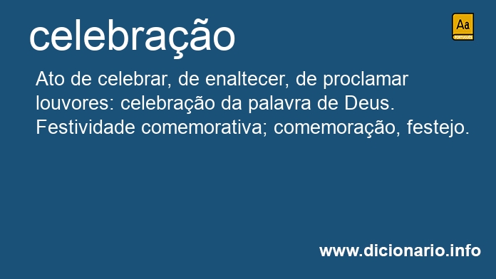 Significado de celebrao