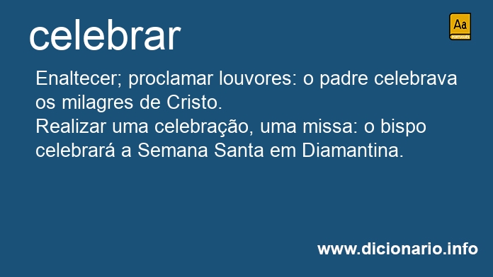 Significado de celebrai