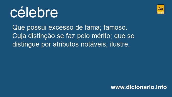 Significado de clebre