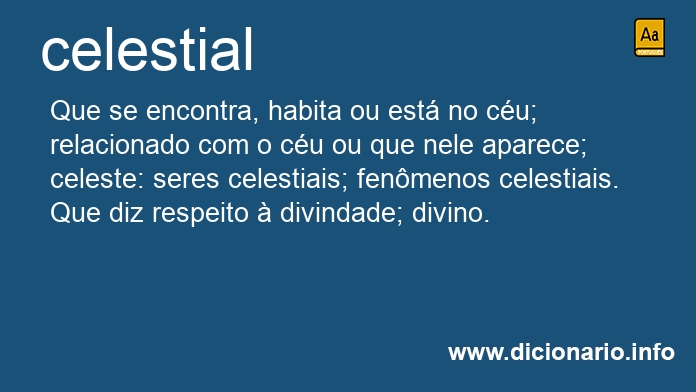 Significado de celestial