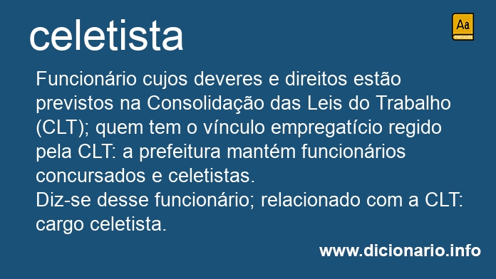 Significado de celetistas