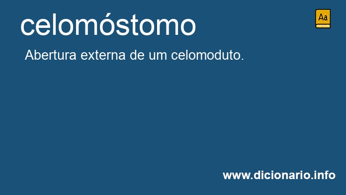 Significado de celomstomo