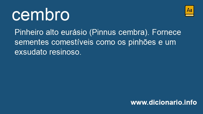 Significado de cembro