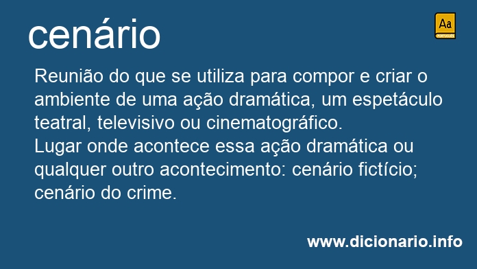 Significado de cenrios