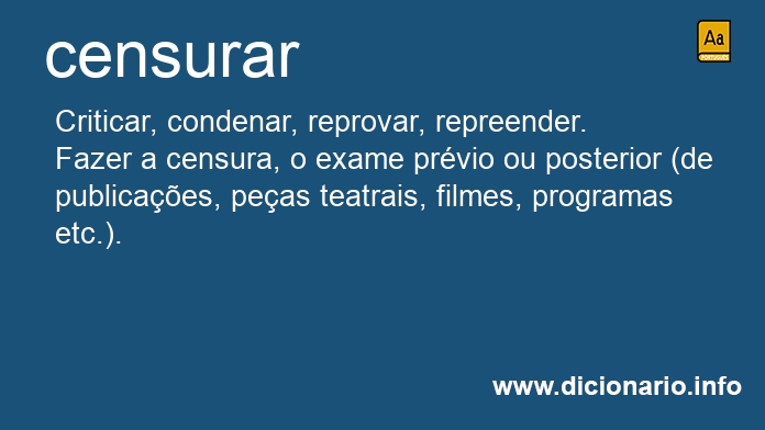 Significado de censurar