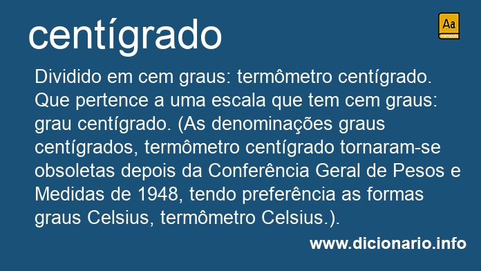 Significado de centgrada