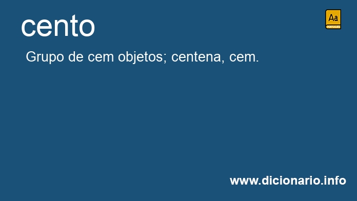 Significado de cento