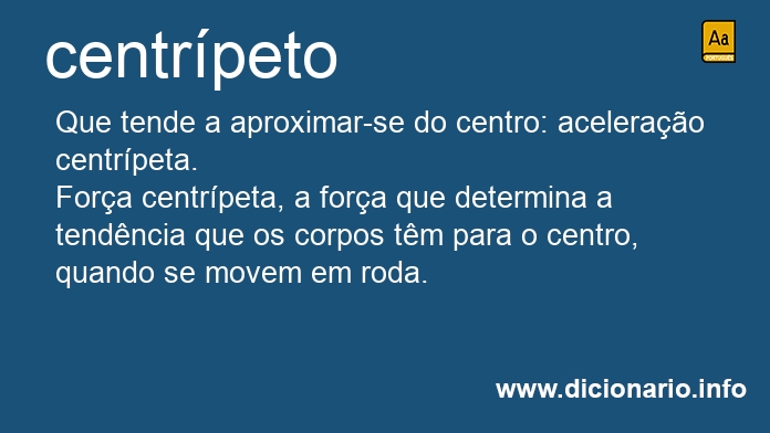 Significado de centrpeto