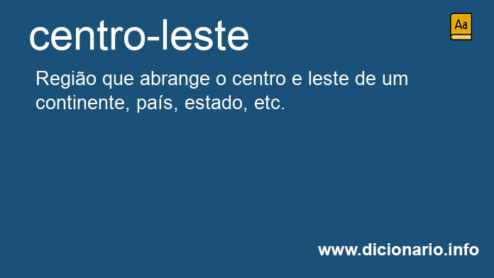 Significado de centro-leste