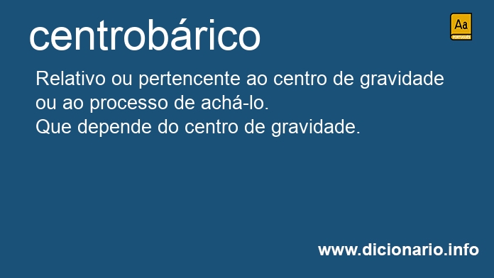 Significado de centrobrico