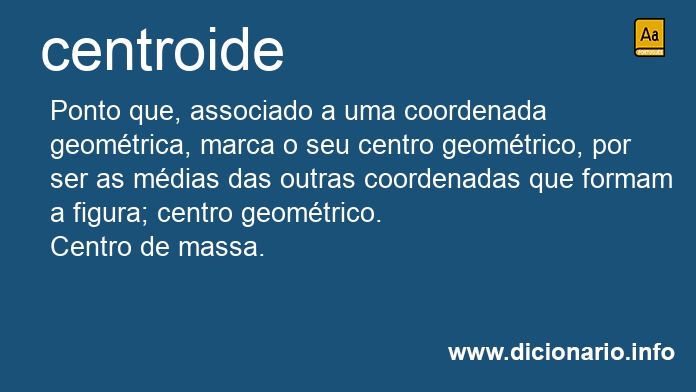 Significado de centroides
