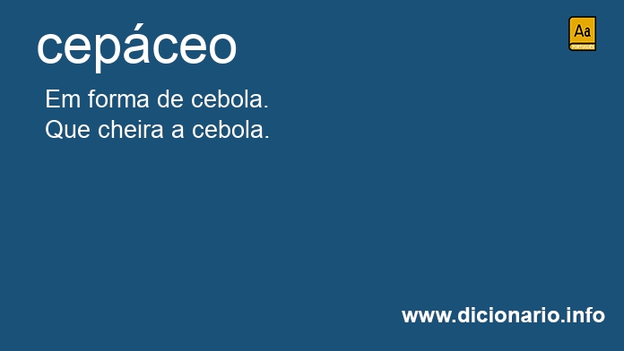 Significado de cepceo