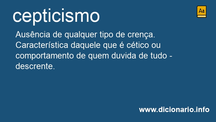 Significado de cepticismos