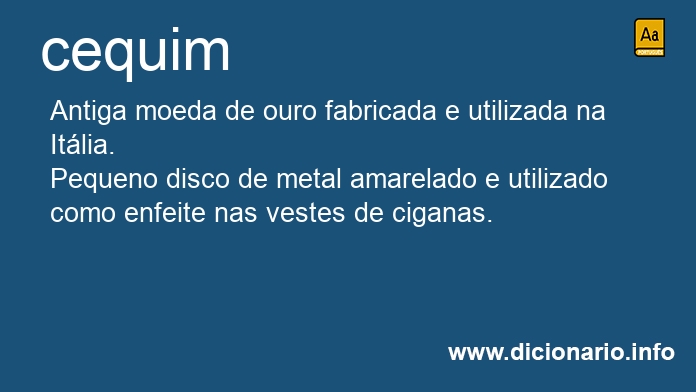 Significado de cequim