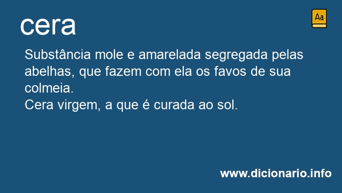 Significado de cera